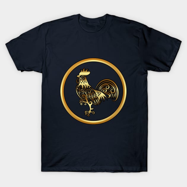 Golden Rooster T-Shirt by tsign703